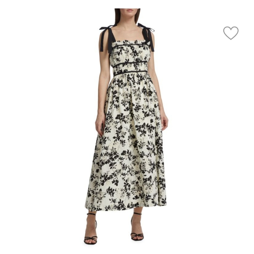 En SaisonVivi Floral Smocked Maxi Dress